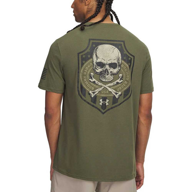 Under Armour Camisa Manga Corta Freedom Skull - Verde