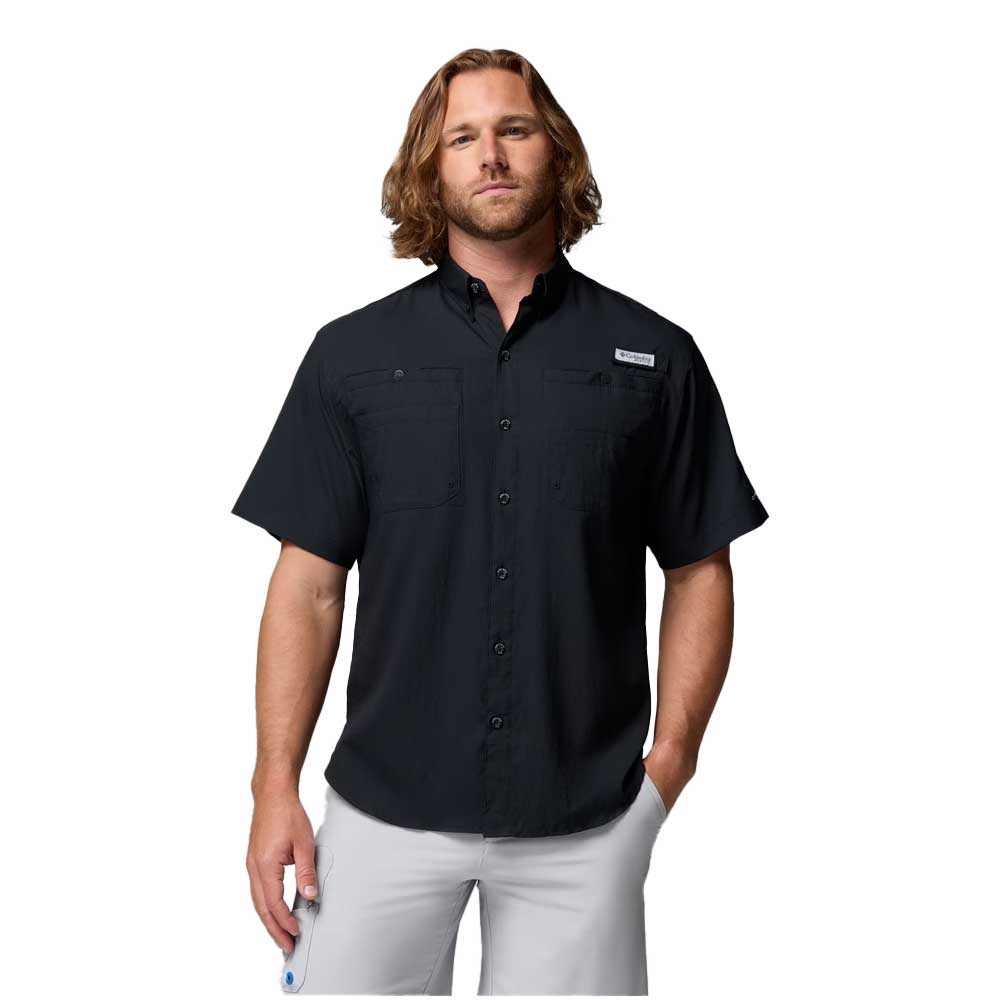 Columbia Camisa PFG Tamiami Manga Corta - Negra